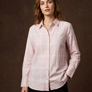 Blush Check Everyday Shirt For Women