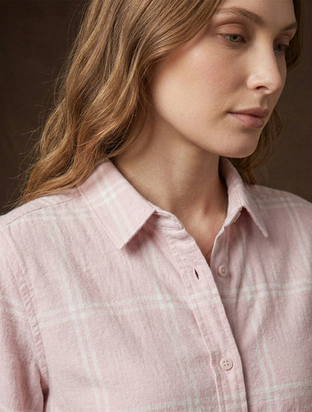Blush Check Everyday Shirt For Women