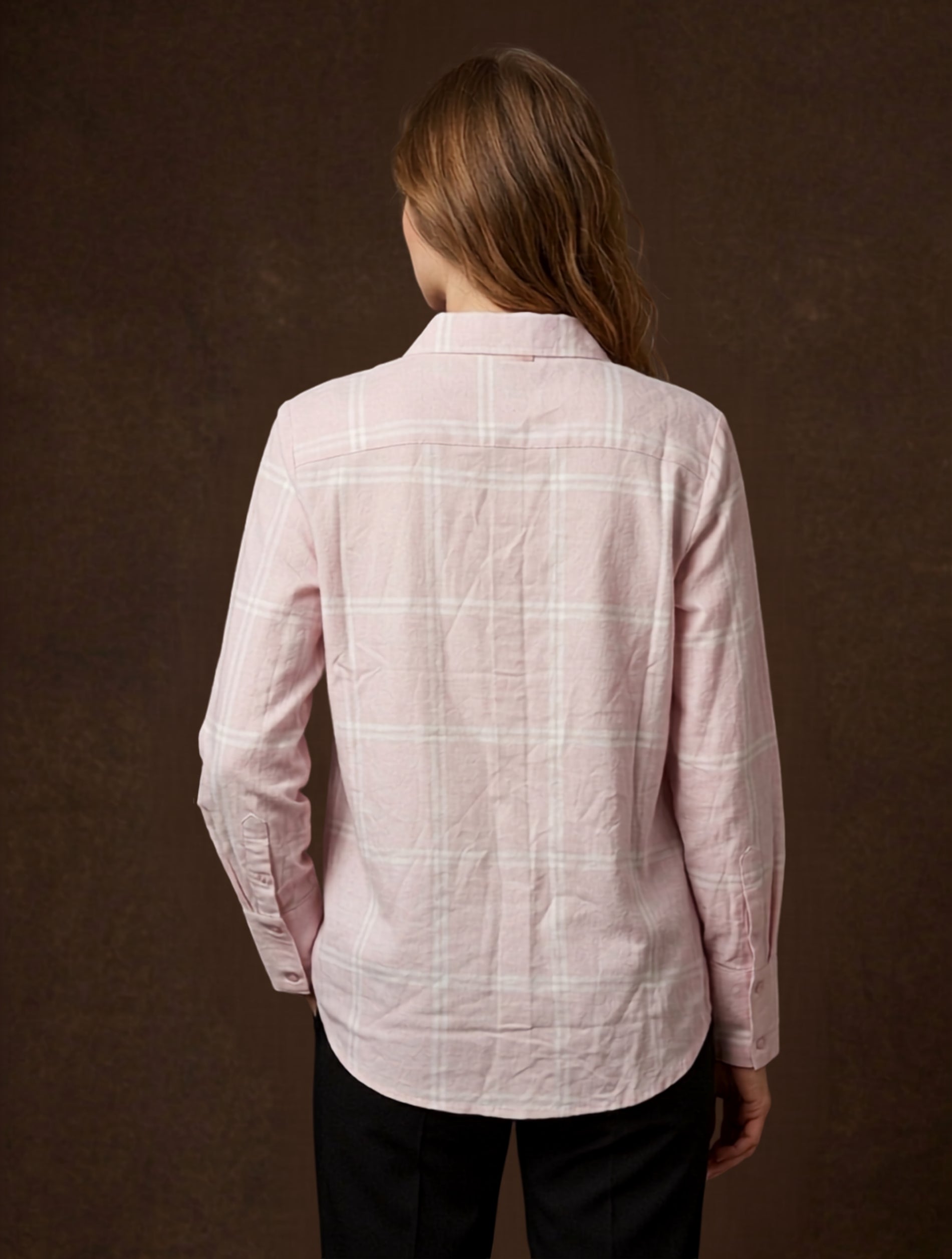 Blush Check Everyday Shirt For Women