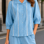 Relaxed Button-Down Co-Ord Set