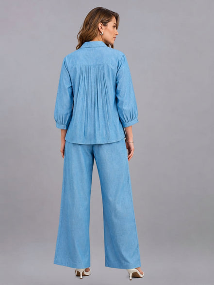 Relaxed Button-Down Co-Ord Set