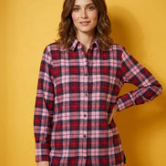 Wine Check Everyday Shirt For Women