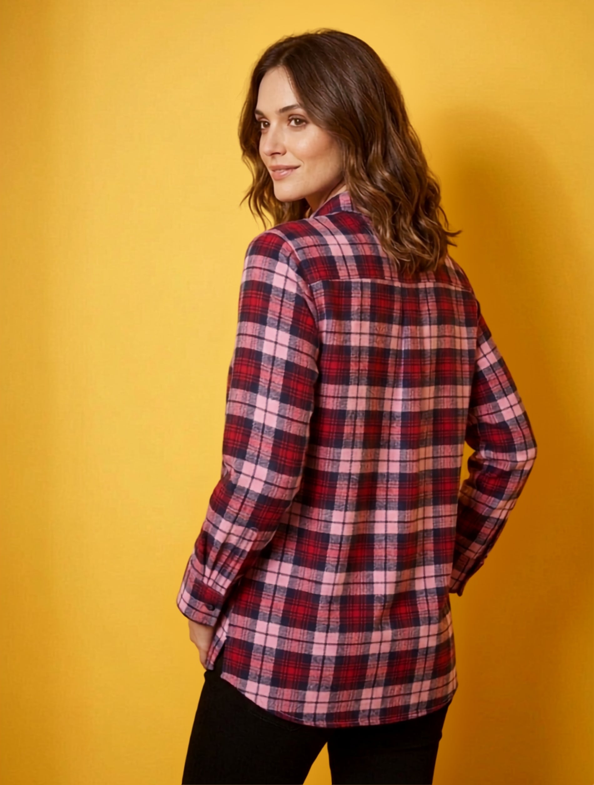 Wine Check Everyday Shirt For Women