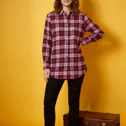 Wine Check Everyday Shirt For Women
