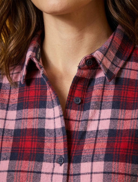 Wine Check Everyday Shirt For Women