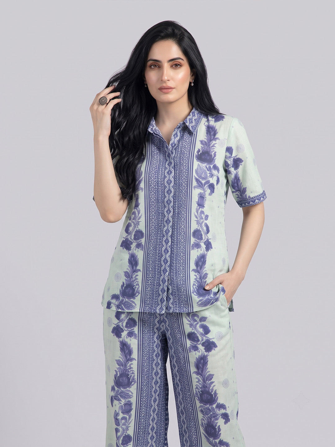 Lavender Floral Co-Ord Set