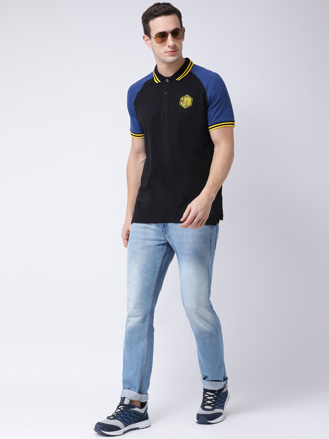 Black Polo Neck T-shirt