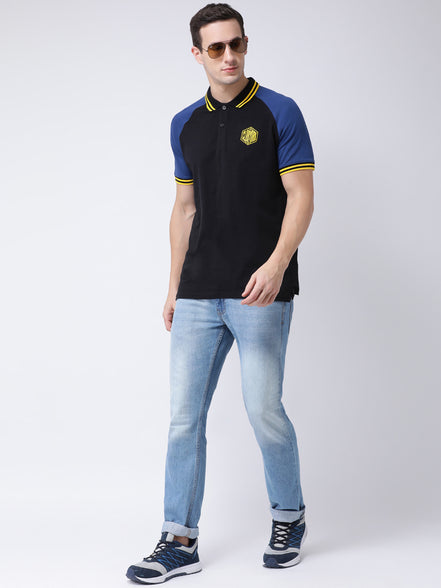 Black Polo Neck T-shirt
