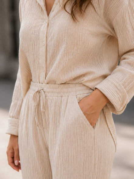 Relaxed Crinkle Co-Ord Set