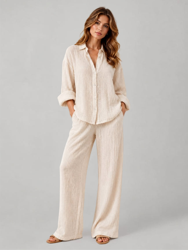 Relaxed Crinkle Co-Ord Set