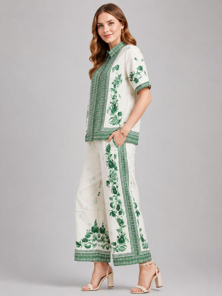 Forest Green Floral Co-Ord Set