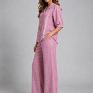 Relaxed Button-Down Co-Ord Set