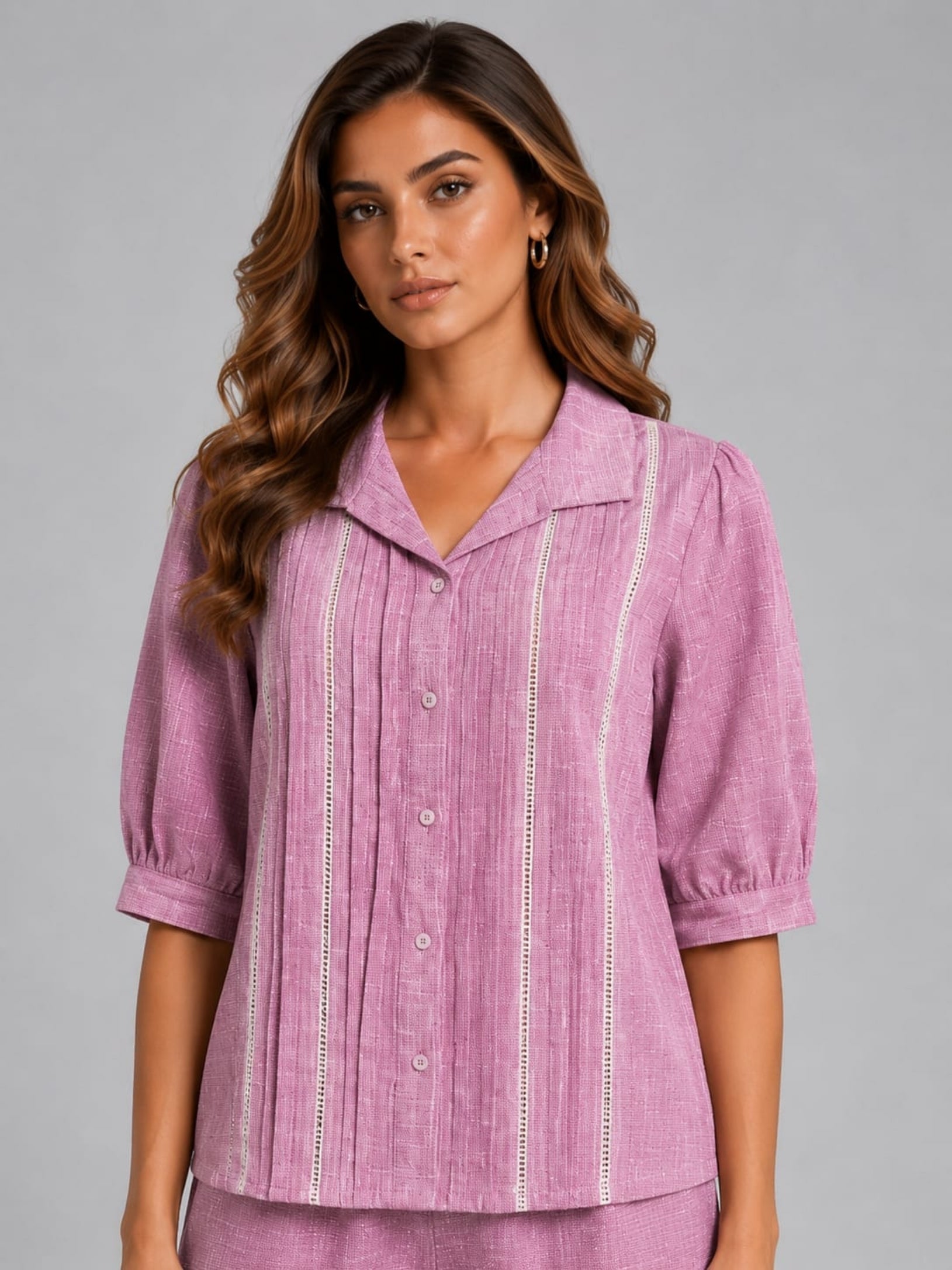 Relaxed Button-Down Co-Ord Set