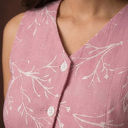 Mauve Floral Co-Ord Set For Women