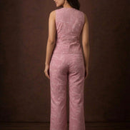 Mauve Floral Co-Ord Set For Women