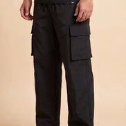 Black Utility Cargo Trouser For Men