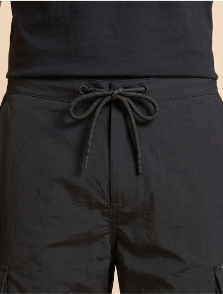 Black Utility Cargo Trouser For Men