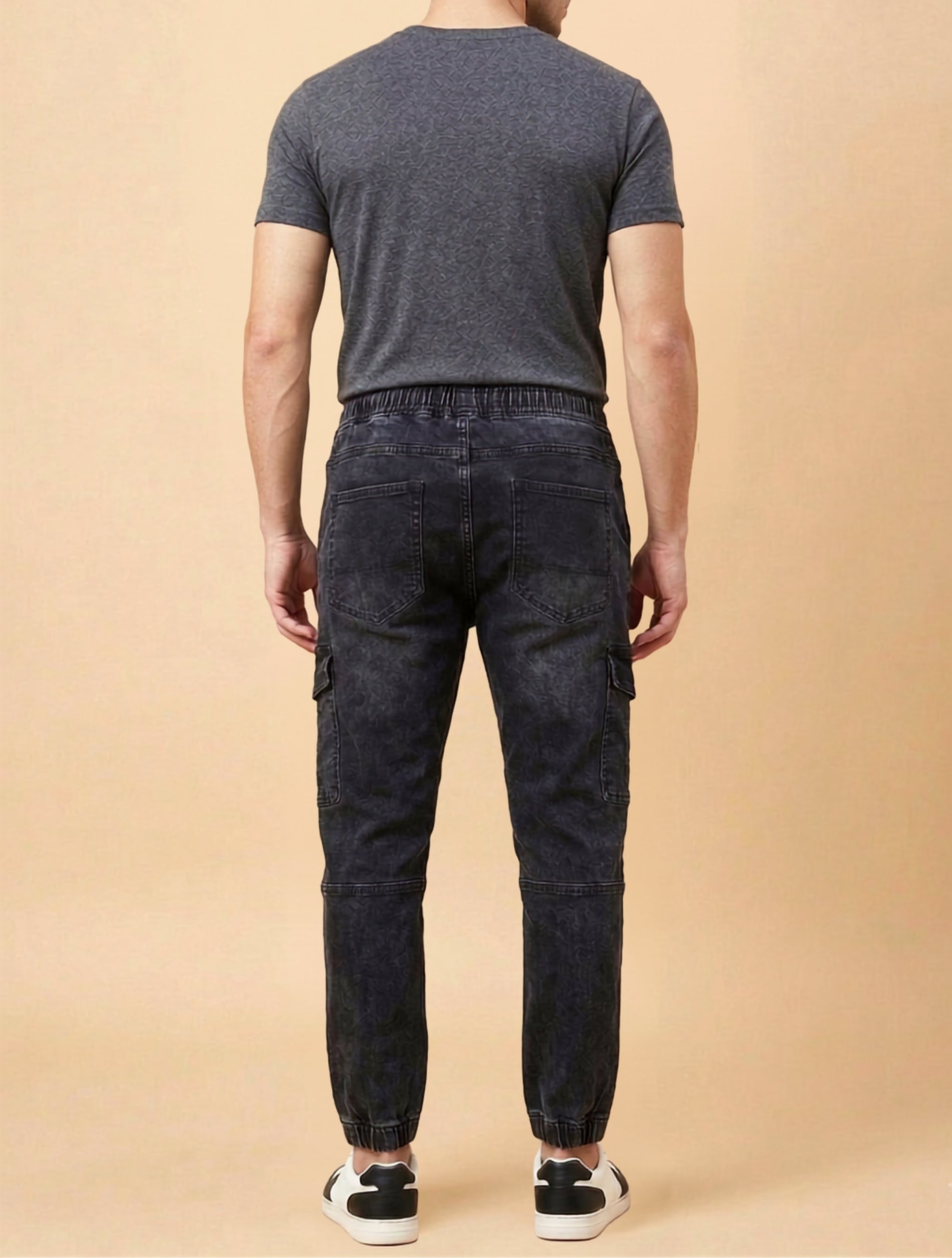 Slim Fit Cargo Joggers For Men