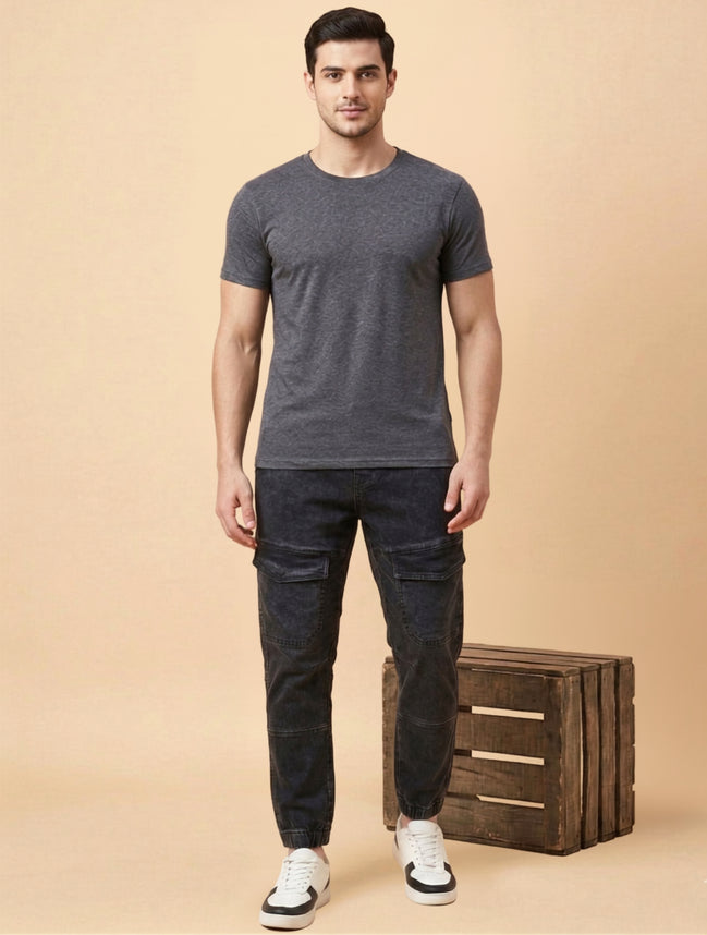 Slim Fit Cargo Joggers For Men
