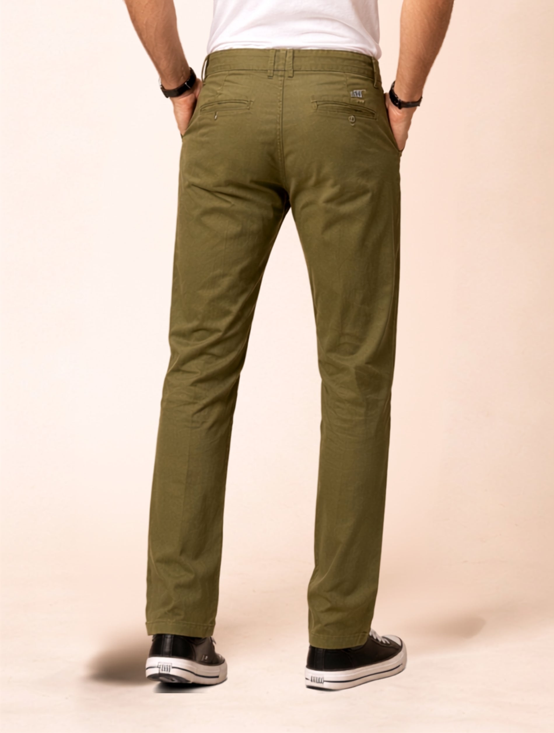 Slim Fit Casual Chinos Pants For Men
