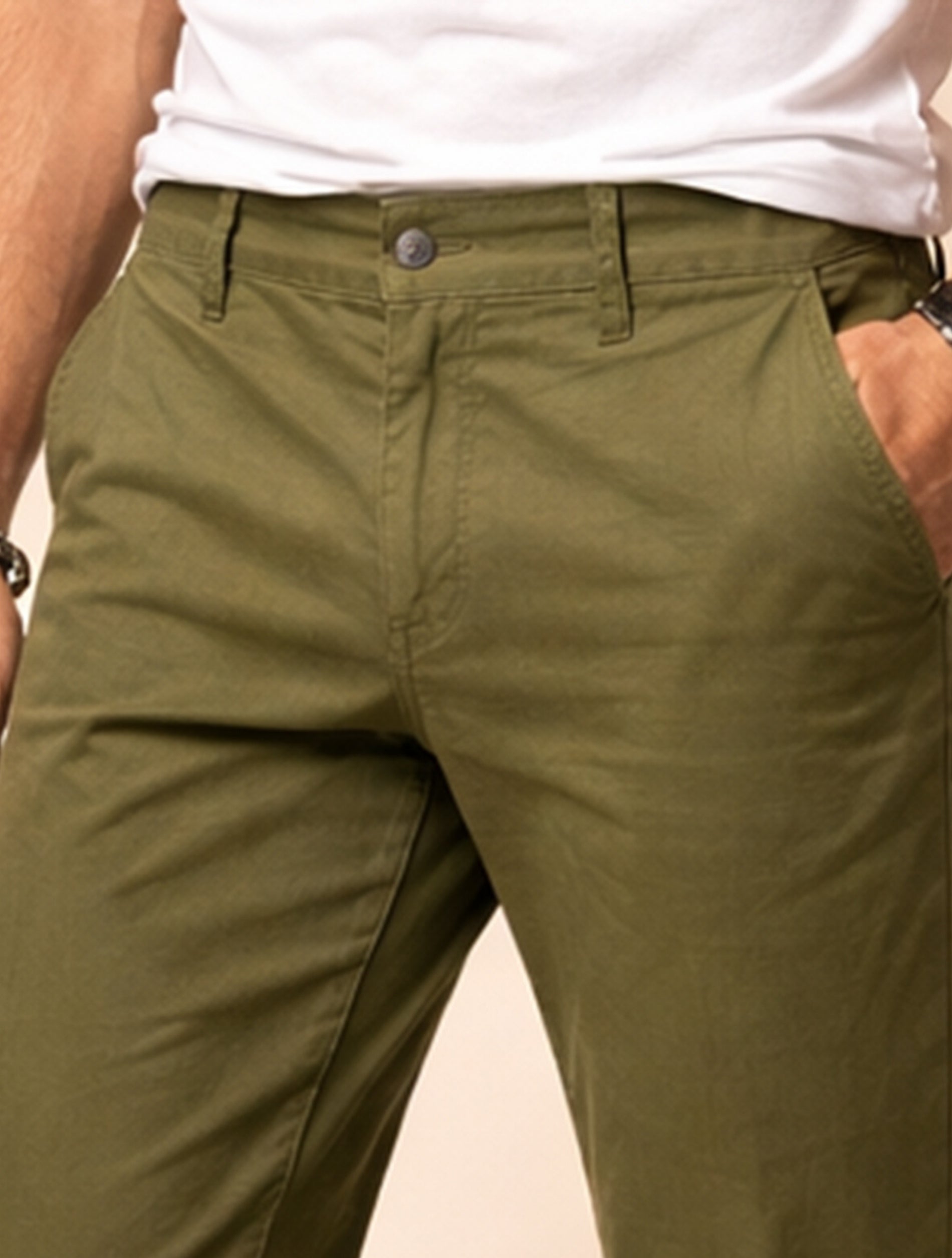Slim Fit Casual Chinos Pants For Men