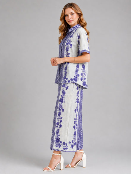Lavender Floral Co-Ord Set