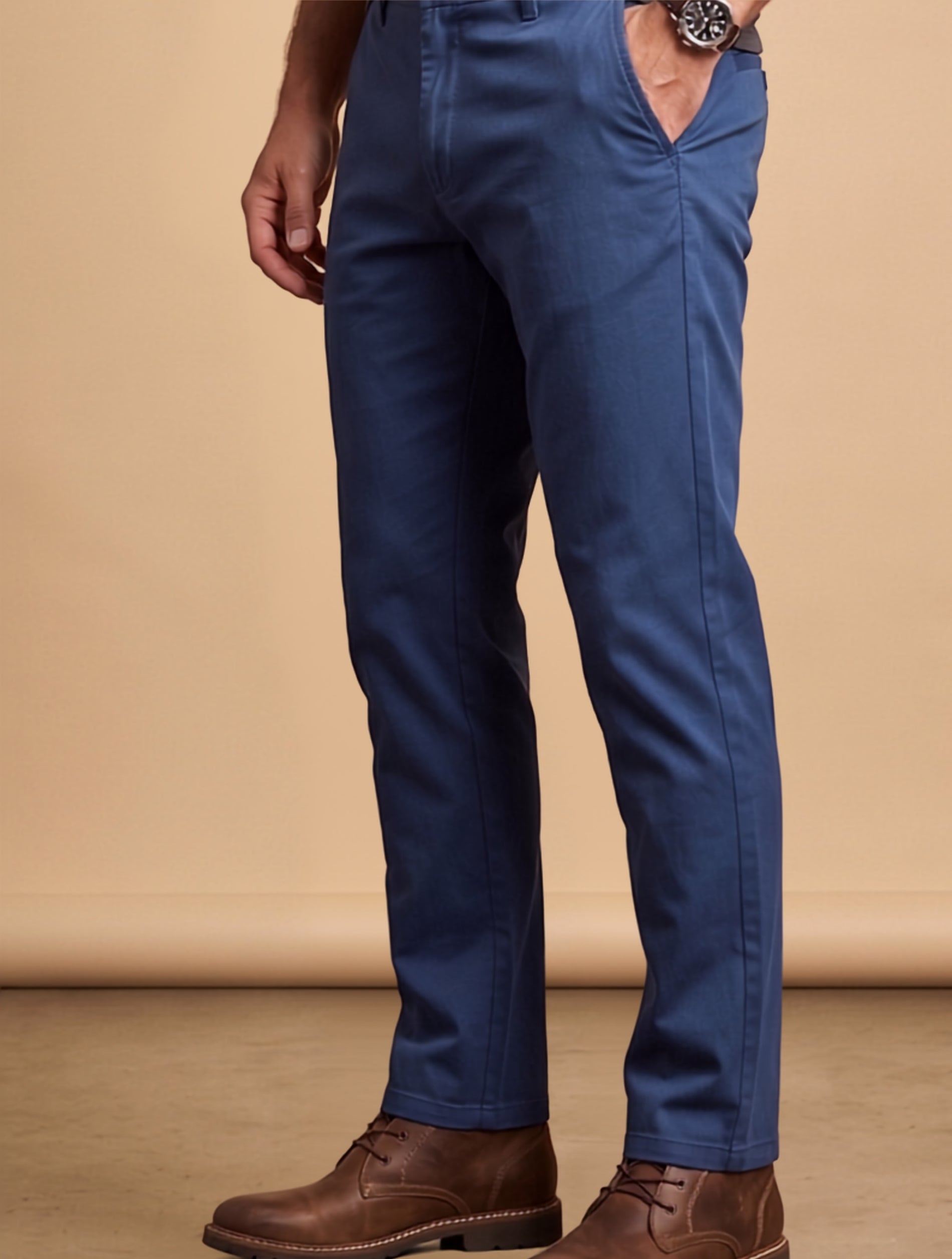 Slim Fit Casual Chinos Pants For Men