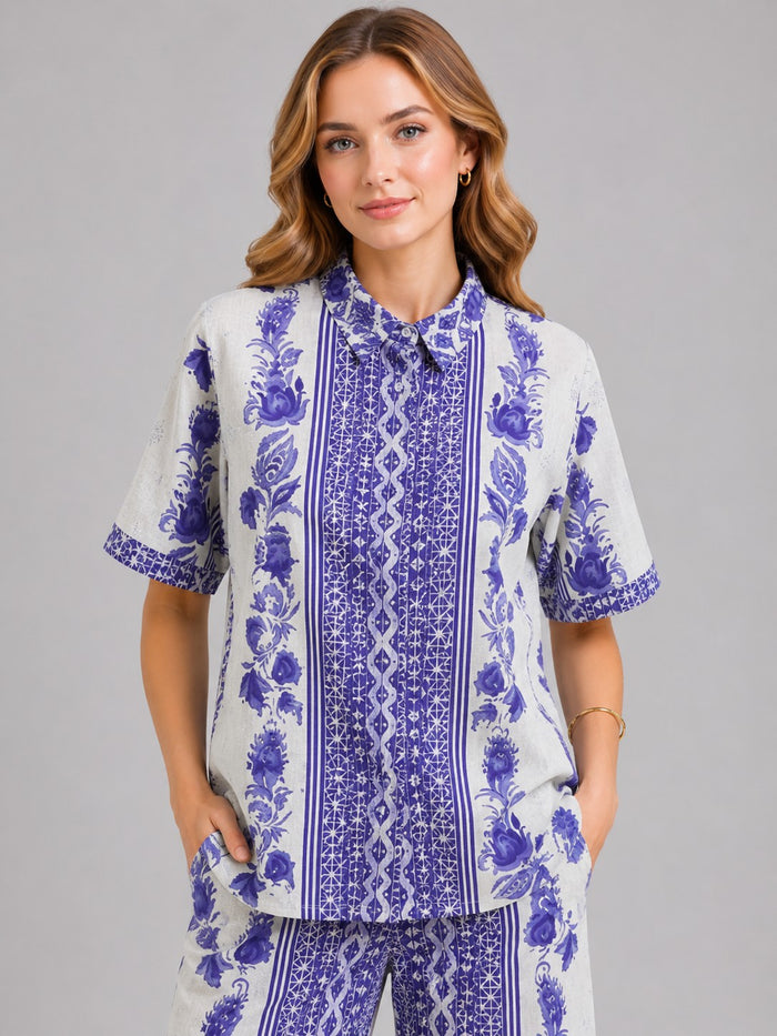 Lavender Floral Co-Ord Set