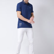 Blue Polo Neck T-shirt