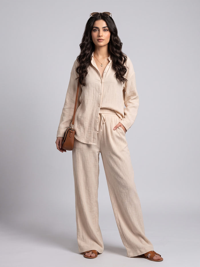 Relaxed Crinkle Co-Ord Set