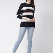 Navy Blue Pullover Sweater
