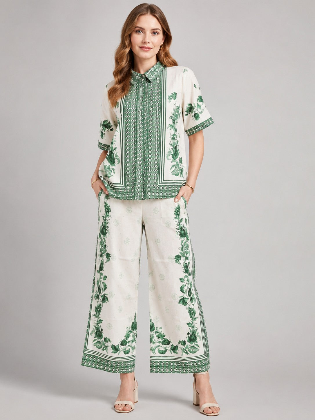Forest Green Floral Co-Ord Set