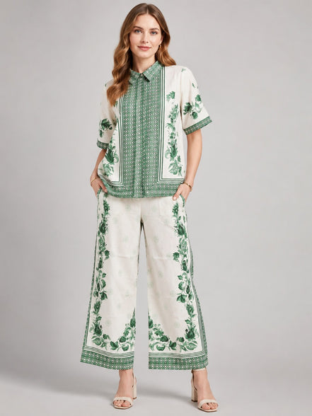 Forest Green Floral Co-Ord Set