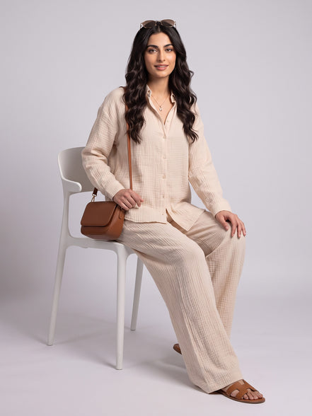 Relaxed Crinkle Co-Ord Set