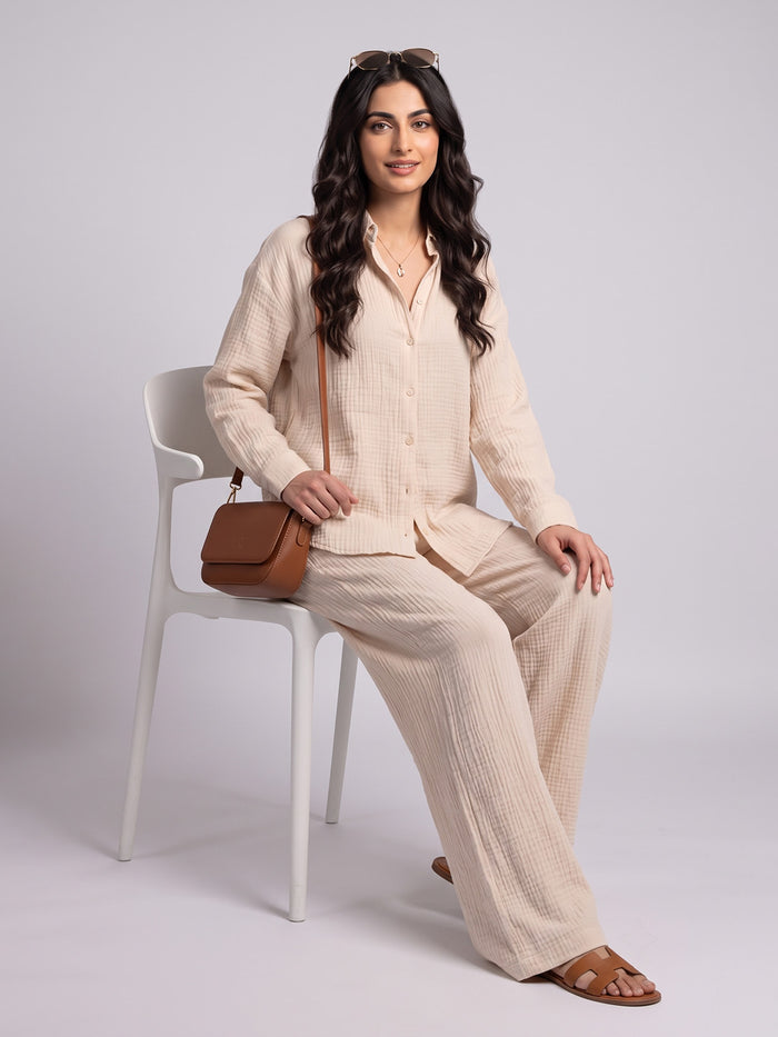 Relaxed Crinkle Co-Ord Set