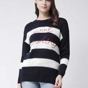 Navy Blue Pullover Sweater