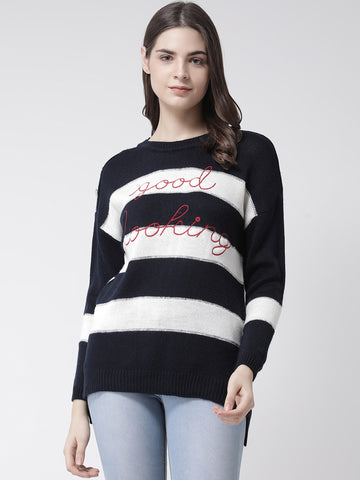 Navy Blue Pullover Sweater