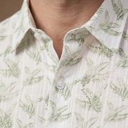Sage Fern Printed Cotton Shirt For Men
