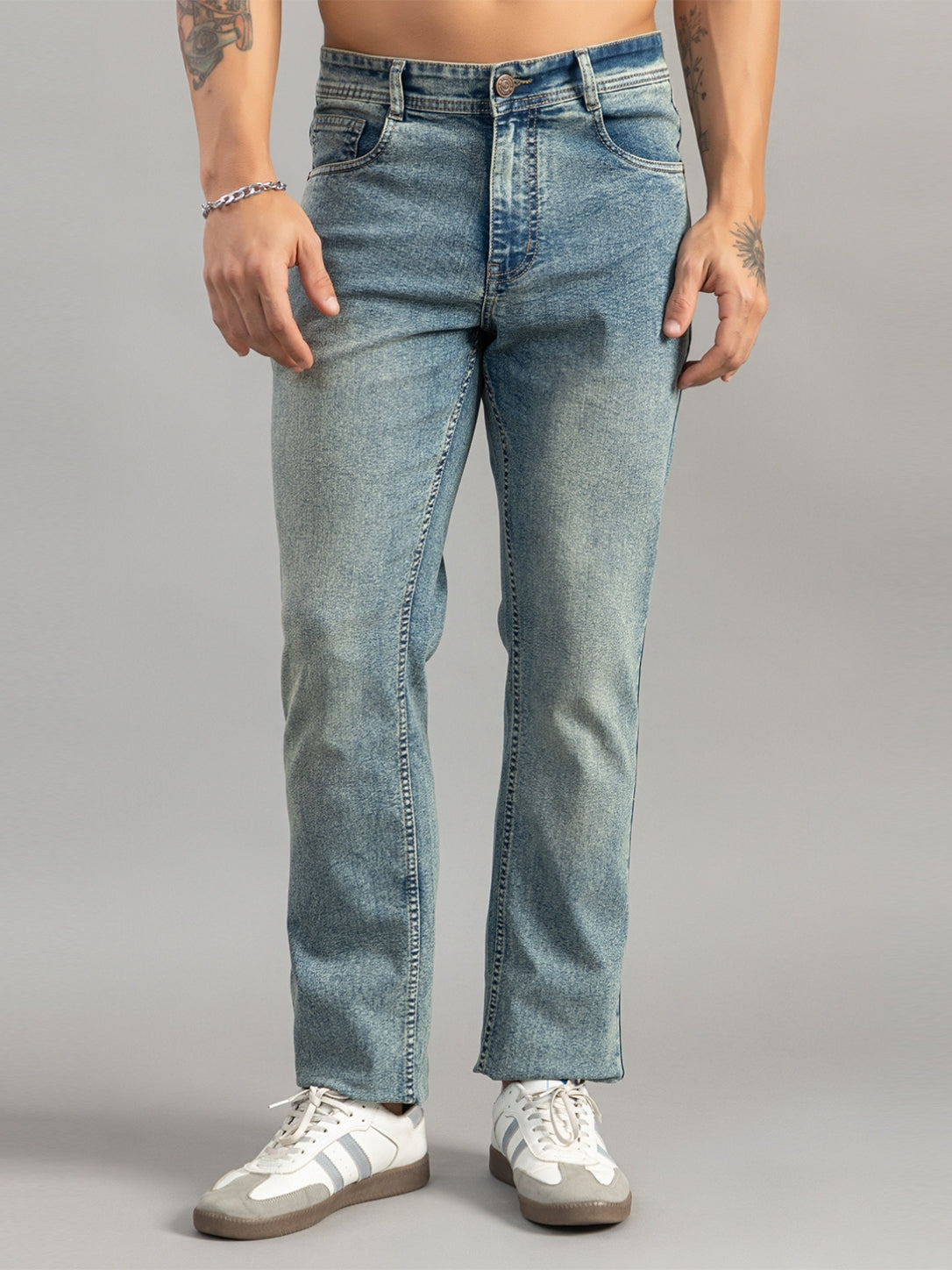 Club York Ice Wash Straight-Fit Jeans