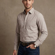 Solid Full-Sleeve Shirt For Men