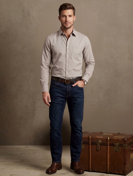 Solid Full-Sleeve Shirt For Men