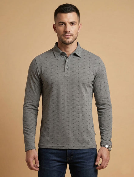Full-Sleeve Polo T-Shirt For Men