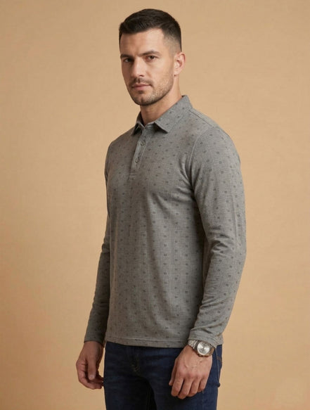 Full-Sleeve Polo T-Shirt For Men