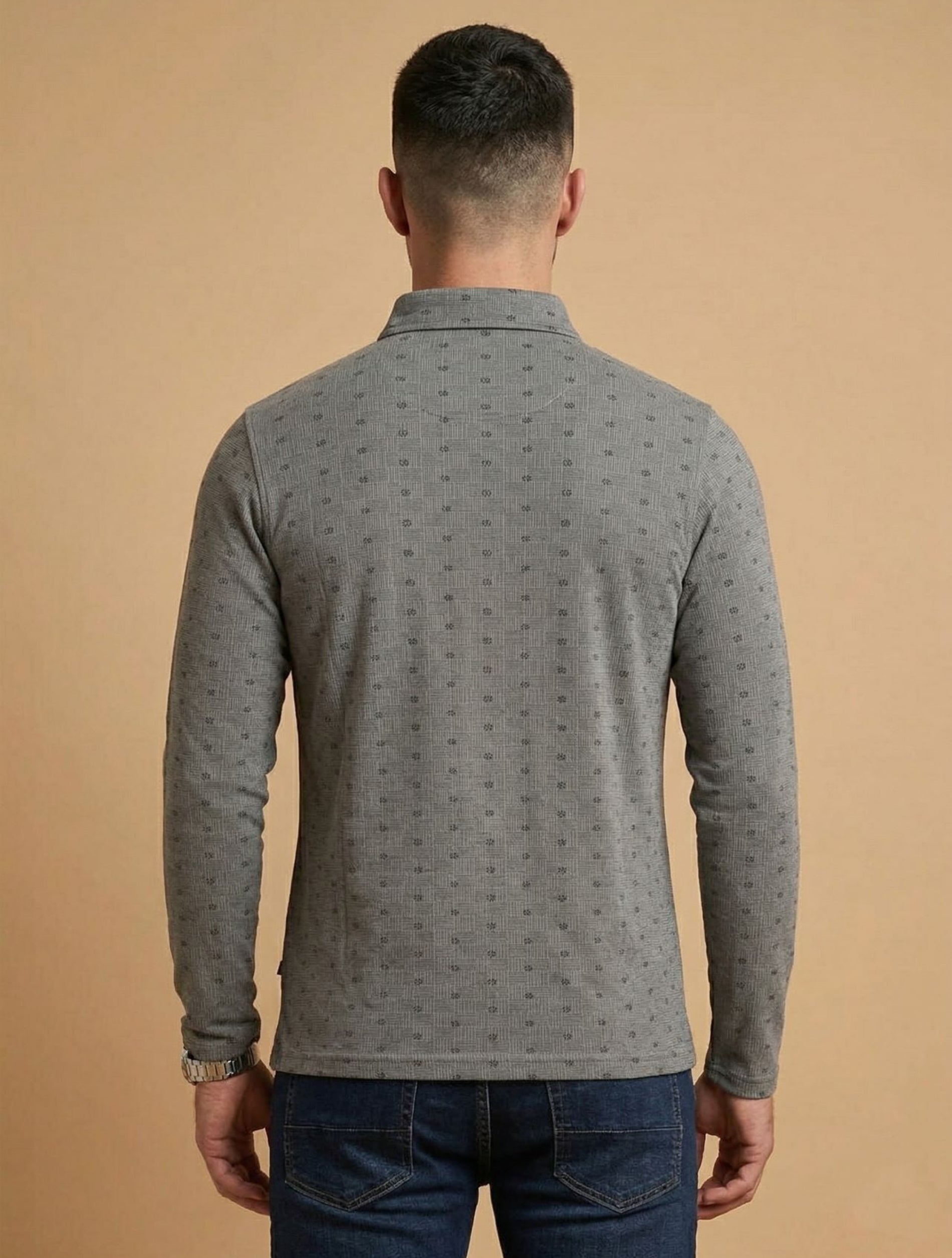 Full-Sleeve Polo T-Shirt For Men