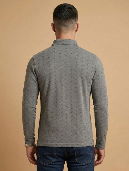 Full-Sleeve Polo T-Shirt For Men