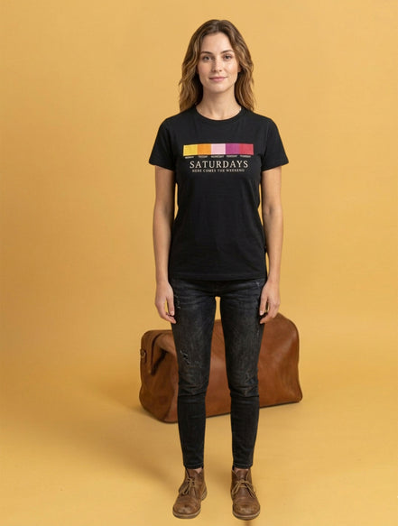 Weekend Energy Printed T-Shirt For Women