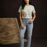 Mint Green Mexico Graphic Printed T-Shirt For Women