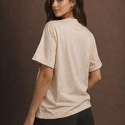 Minimal Clubyork Embroidered Logo T-Shirt For Women
