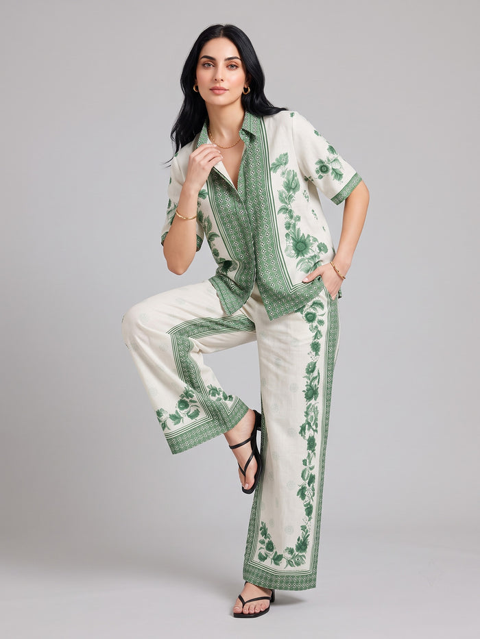 Forest Green Floral Co-Ord Set