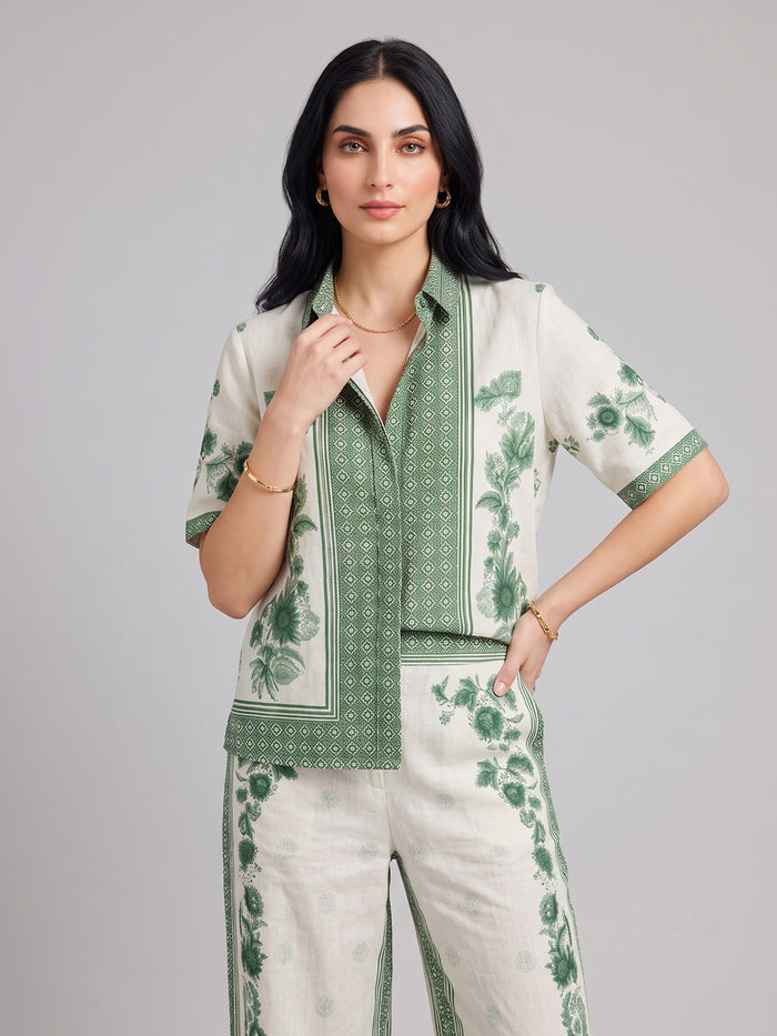 Forest Green Floral Co-Ord Set